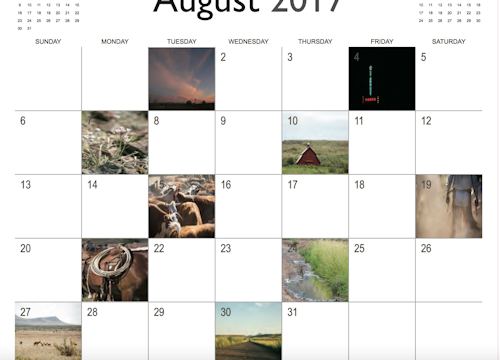 far west texas 2017 calendar ce miller ranch